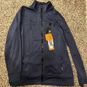 NWT Spyder Active Dark Blue Full-Zip Jacket